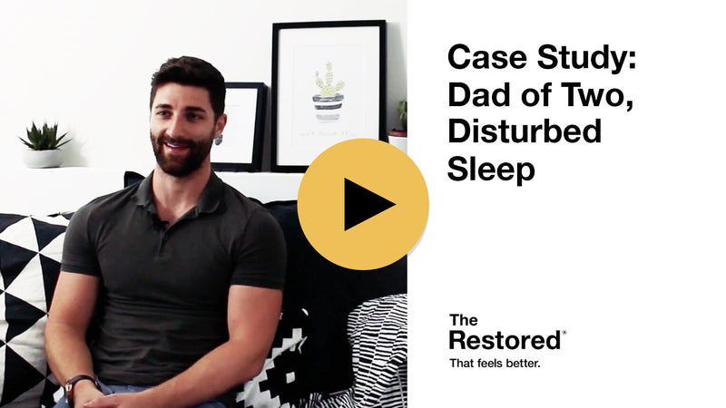 Play Video - How busy father of two, Phil, improved his sleep with The Restored sleep aid